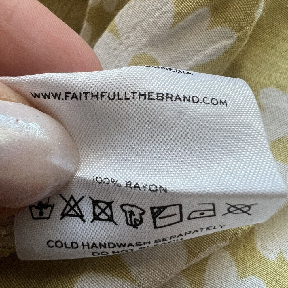 Faithfull the Brand Yellow Floral Midi Dress - Picture 8 of 10